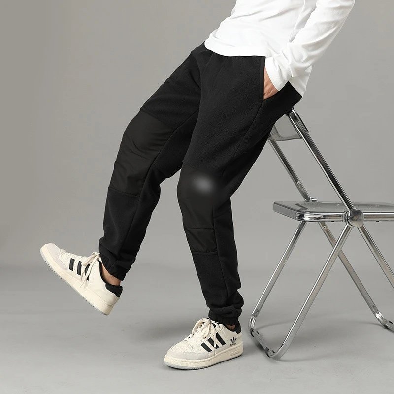 Design Premium Fleece Jogger Pants Black Sweatpants - 8