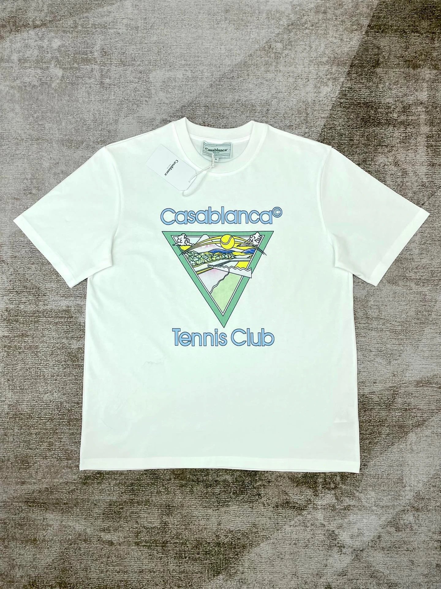 Casablanca Plaza Casa Graphic T-Shirt White - 19