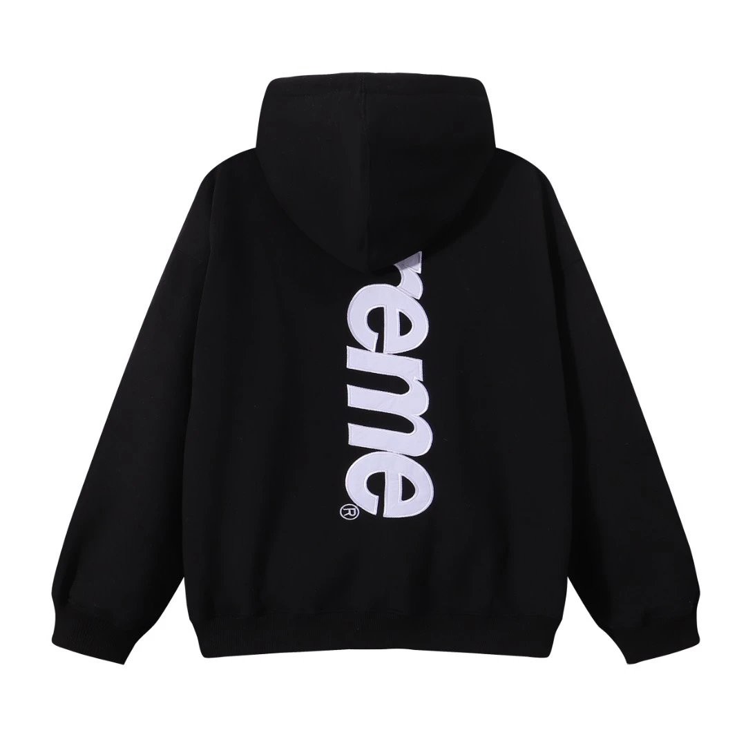 Fleece Hooded Sweatshirt with Appliqué Logo photo 2