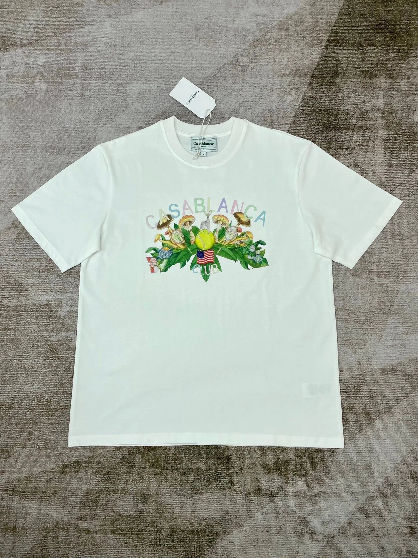 Casablanca Plaza Casa Graphic T-Shirt White - 22