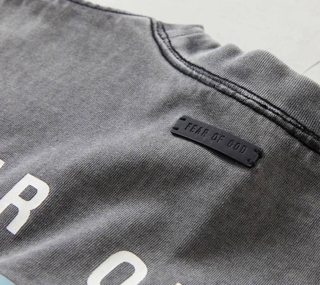 Washed Lettered Loose T-Shirt photo 7