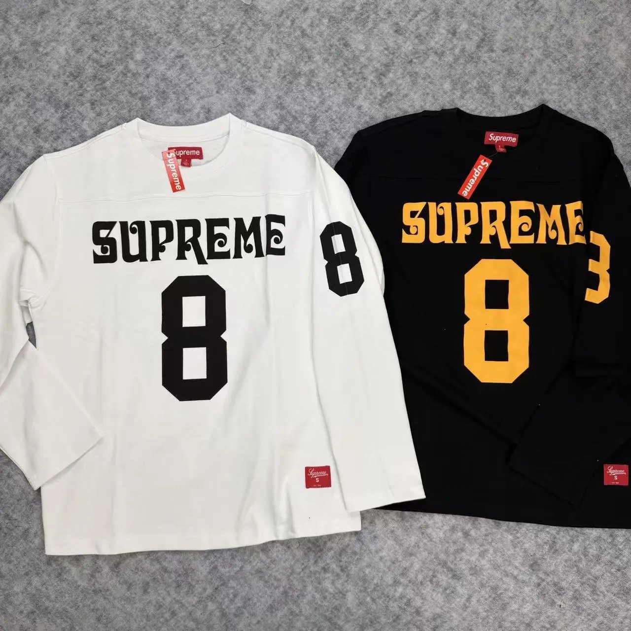 Vintage Sports Jersey Letter Print Long Sleeve T-Shirt