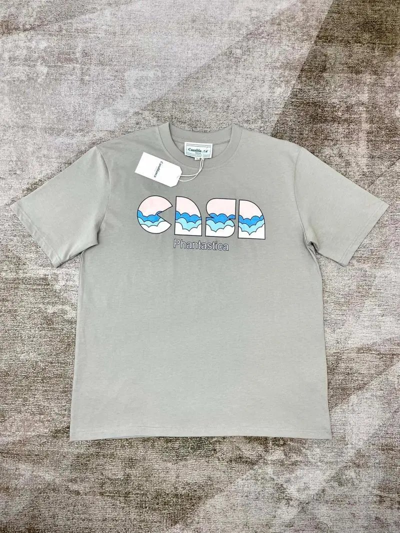 Casablanca Plaza Casa Graphic T-Shirt White - 70