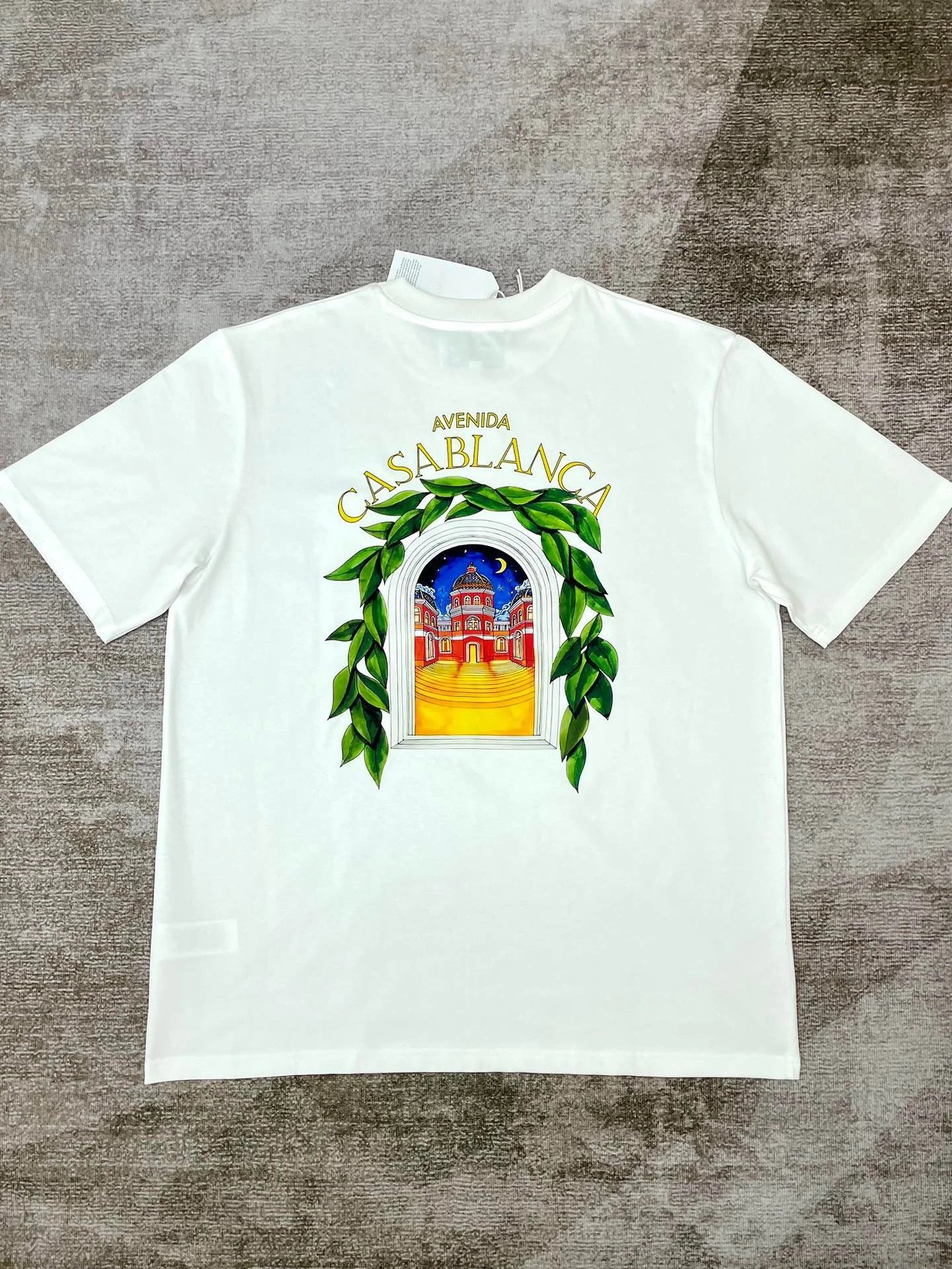 Casablanca Plaza Casa Graphic T-Shirt White - 31