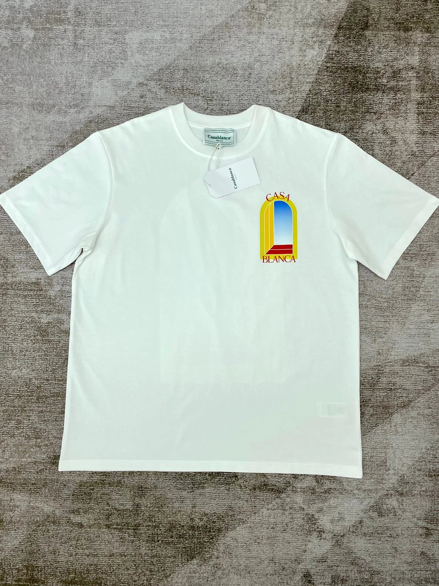 Casablanca Plaza Casa Graphic T-Shirt White - 34