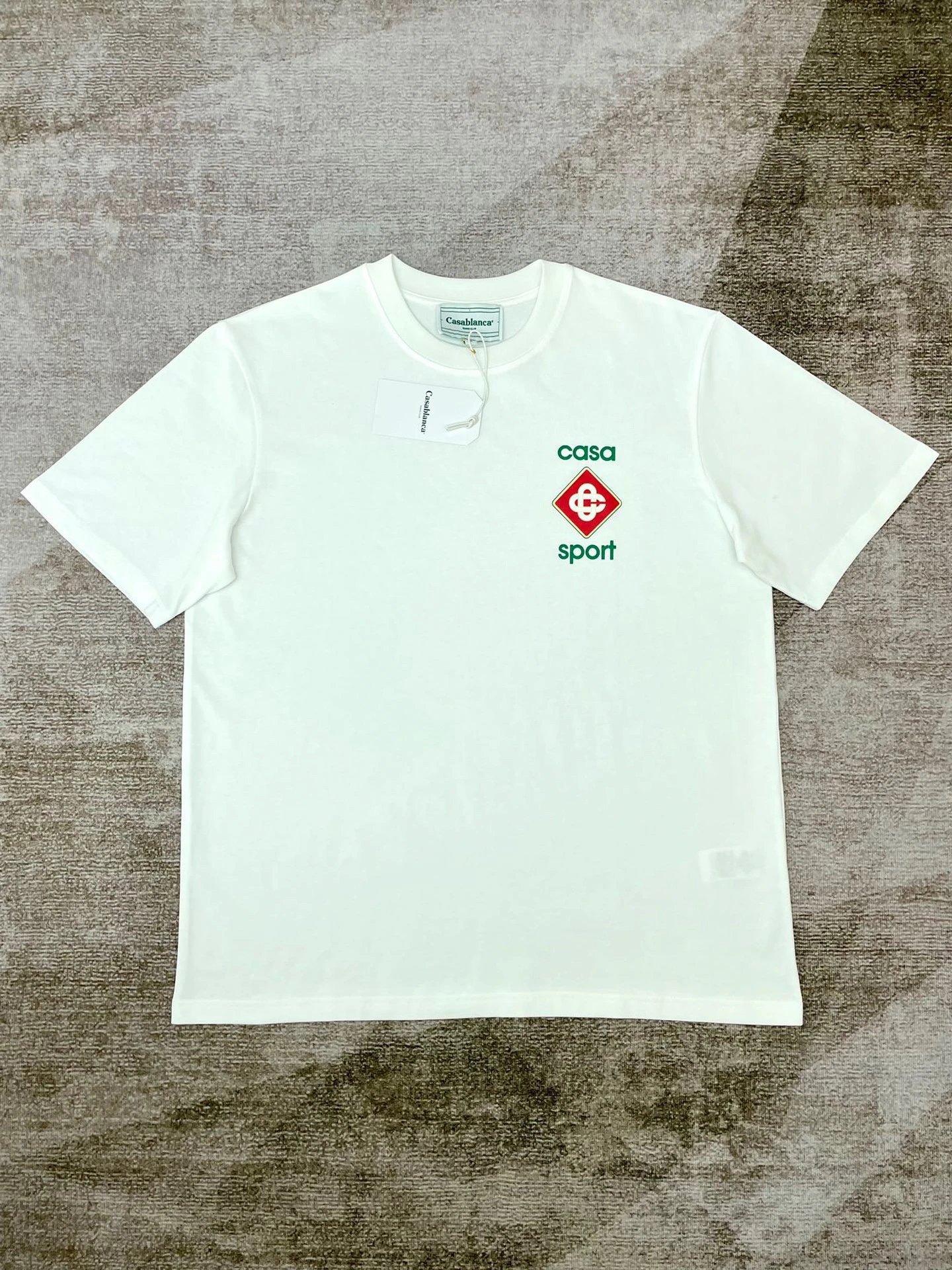 Casablanca Plaza Casa Graphic T-Shirt White - 52