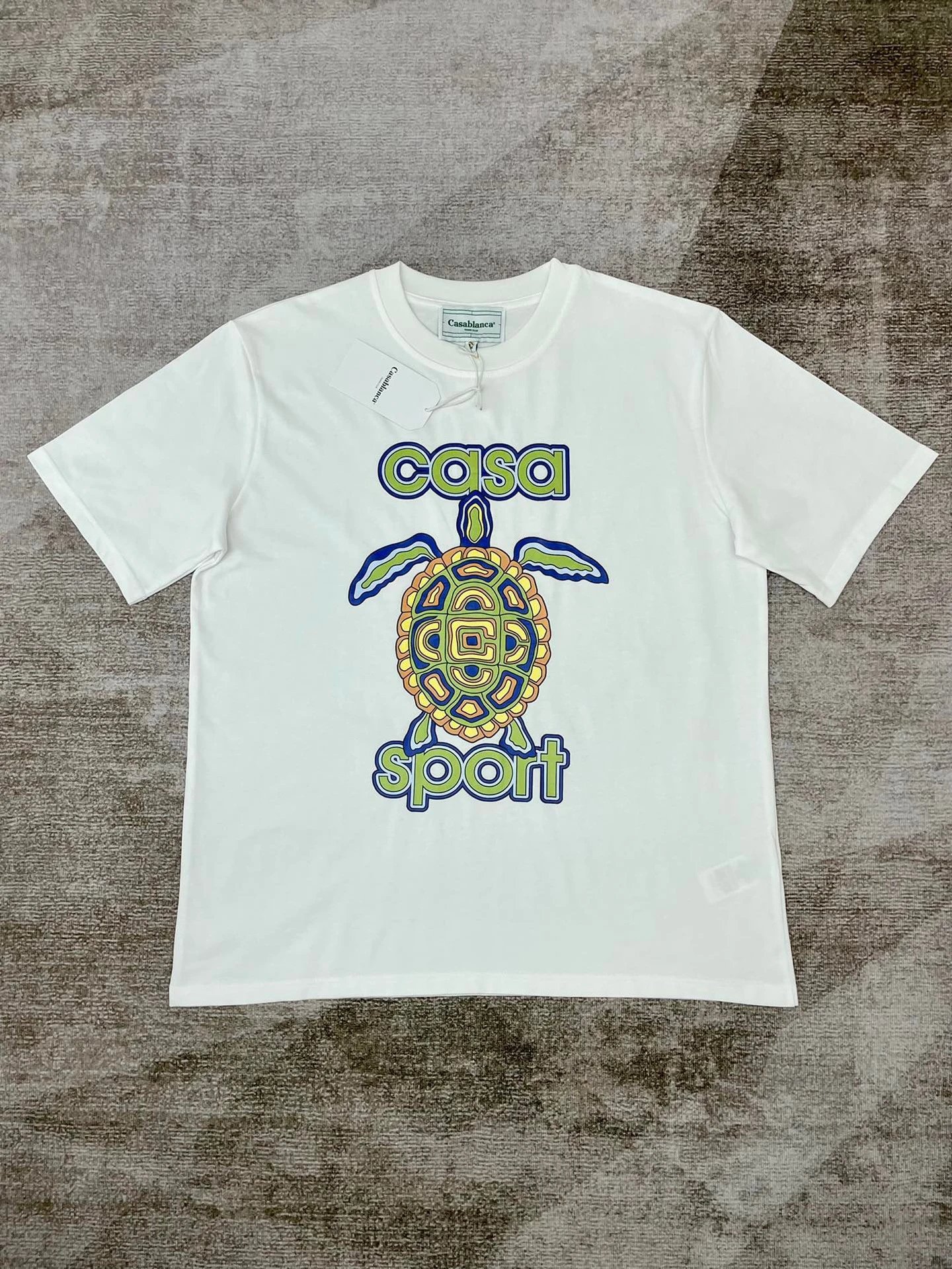 Casablanca Plaza Casa Graphic T-Shirt White - 72