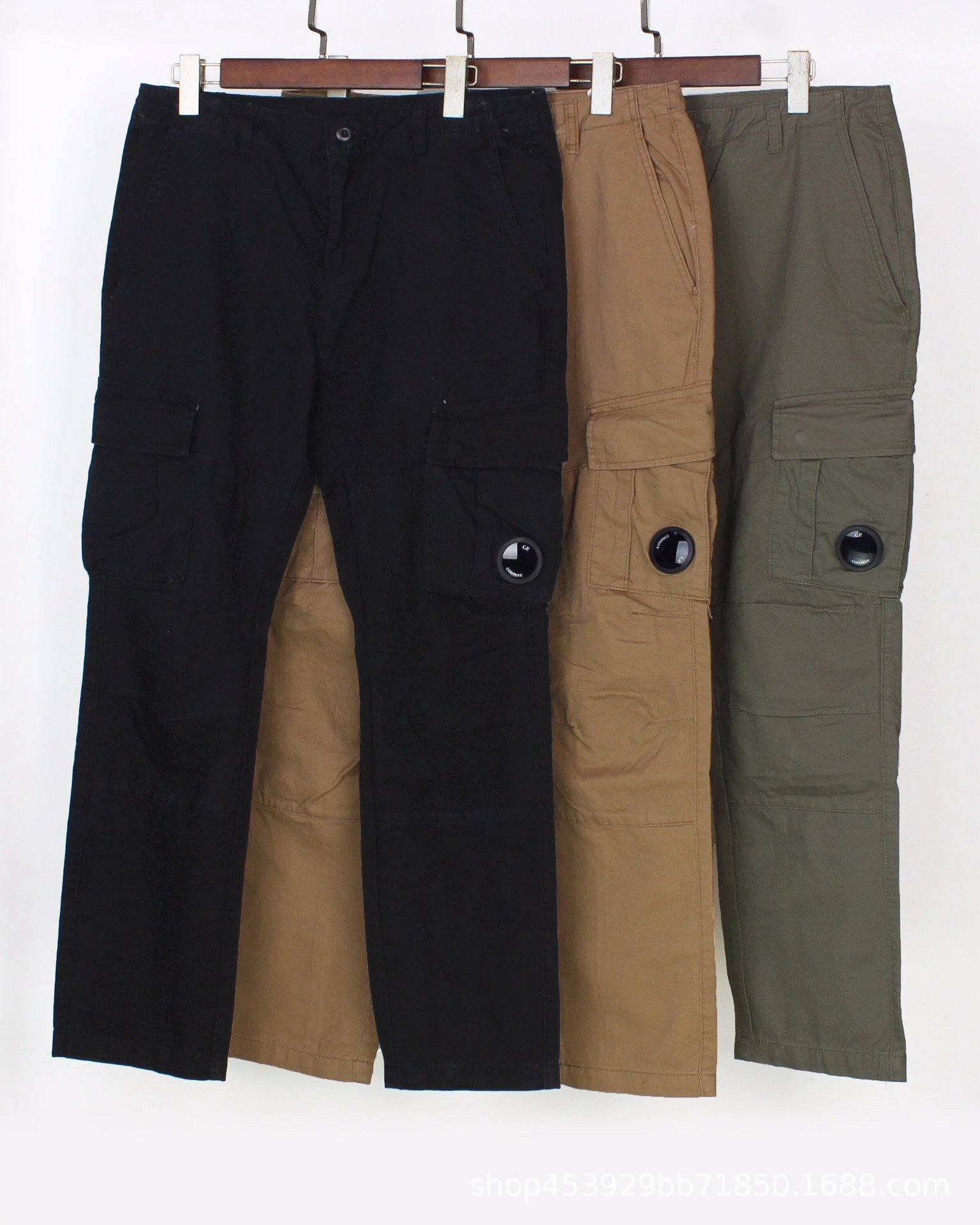 C.P. Company Goggle Pocket Cargo Pants Black - 3