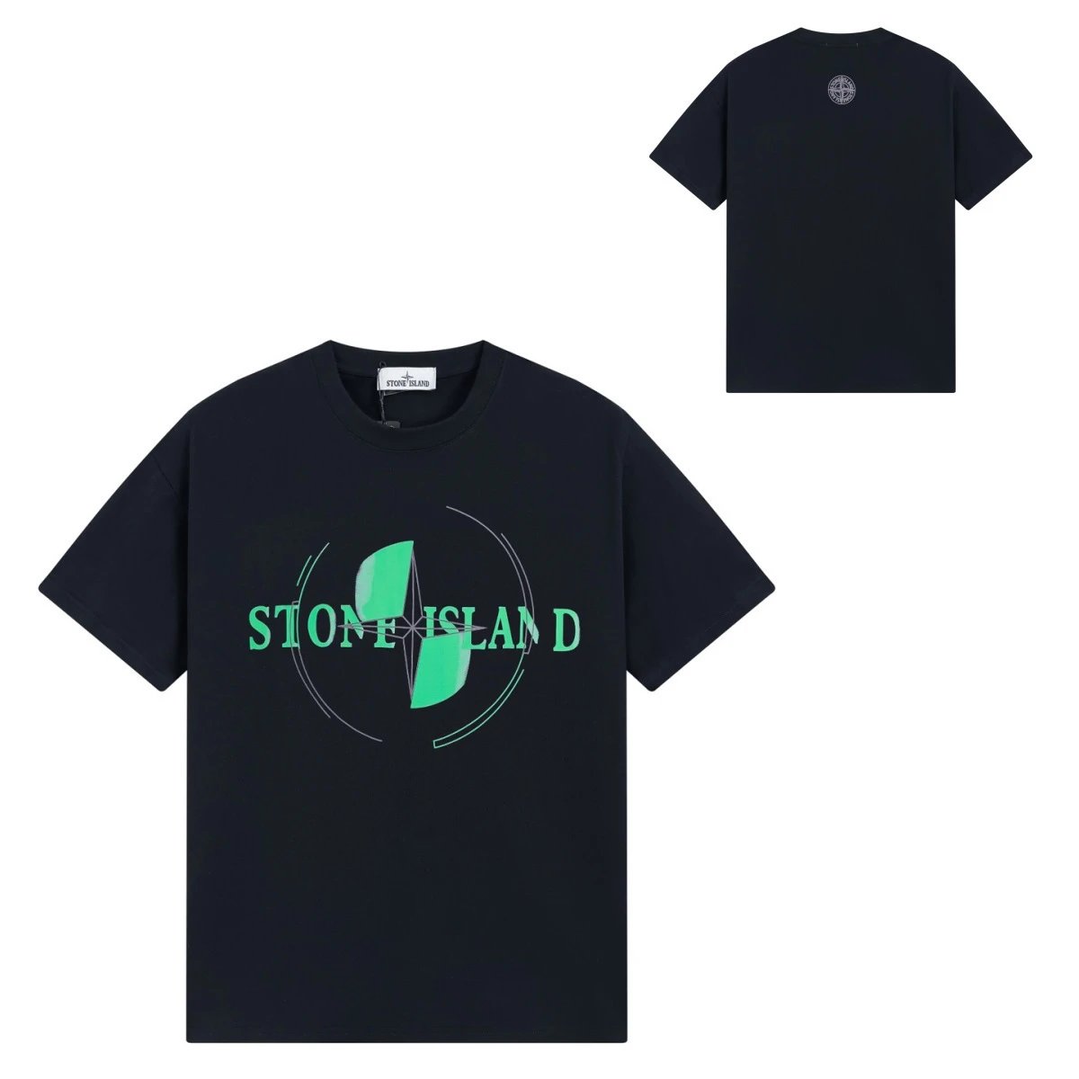 Stone Island Print T-Shirt Summer Cotton Oversized photo 8