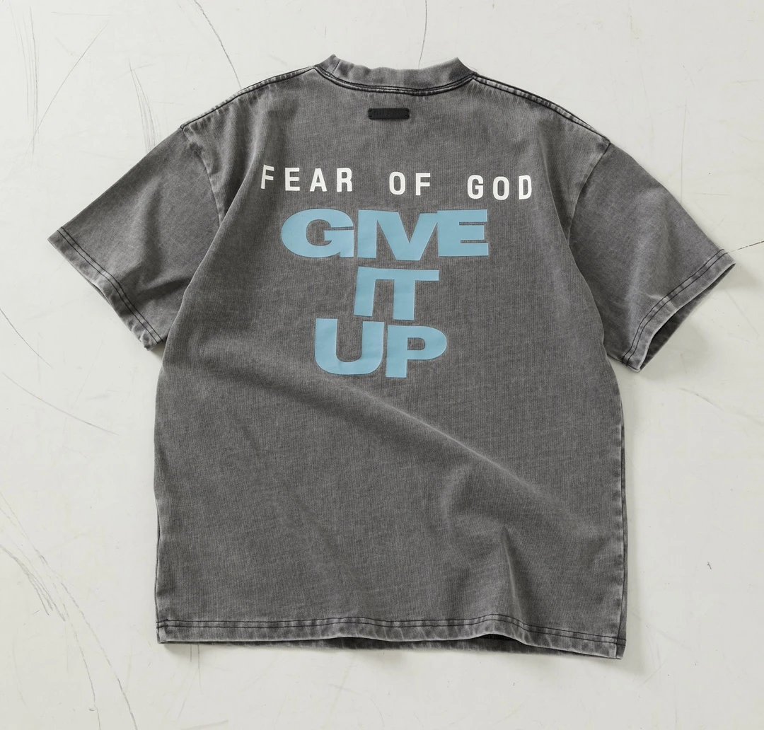 Washed Lettered Loose T-Shirt photo 5