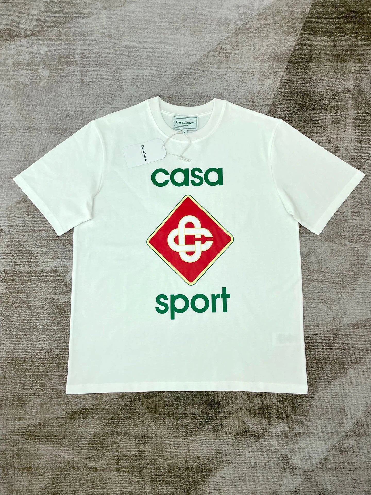 Casablanca Plaza Casa Graphic T-Shirt White - 15