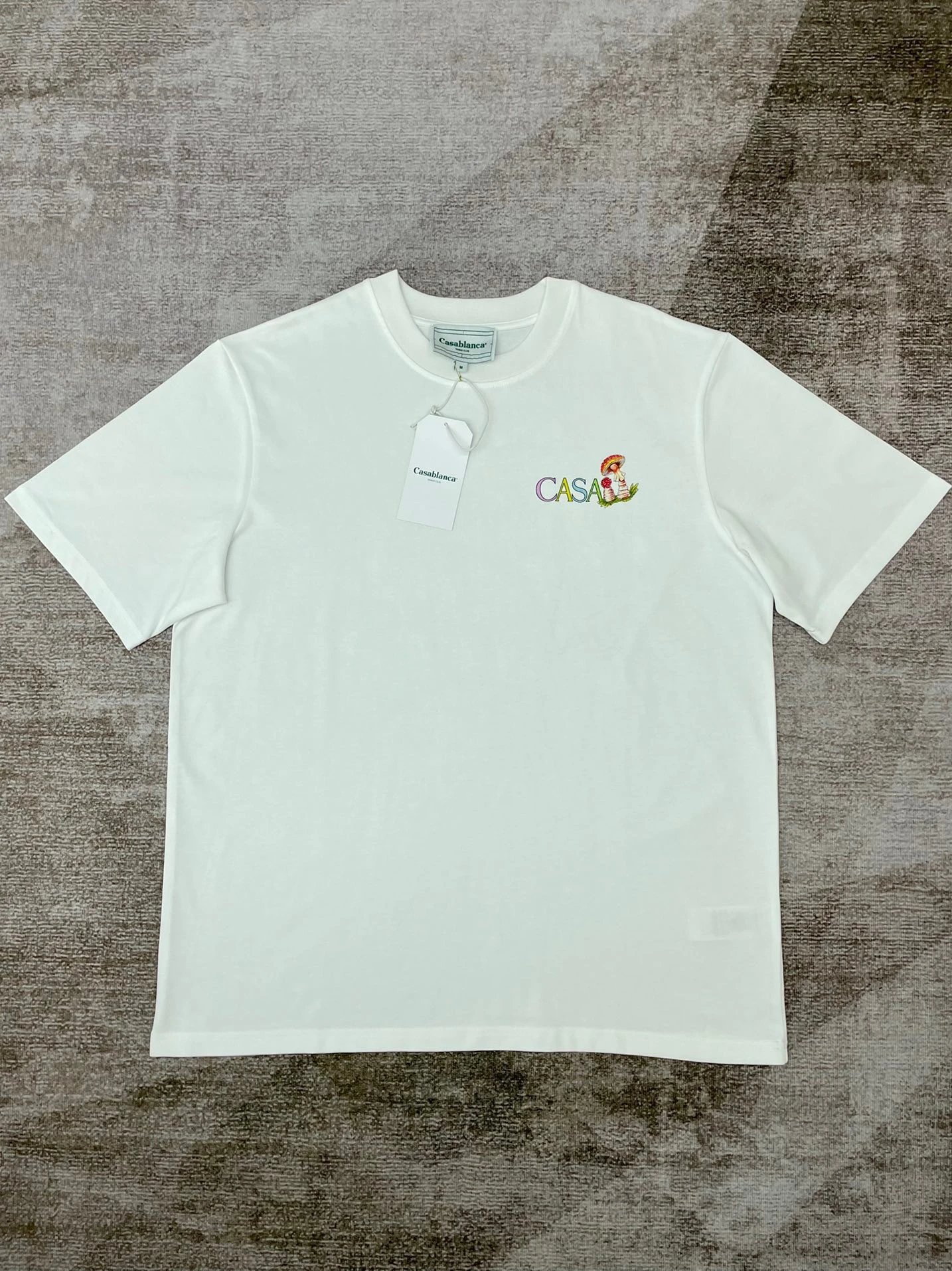 Casablanca Plaza Casa Graphic T-Shirt White - 24