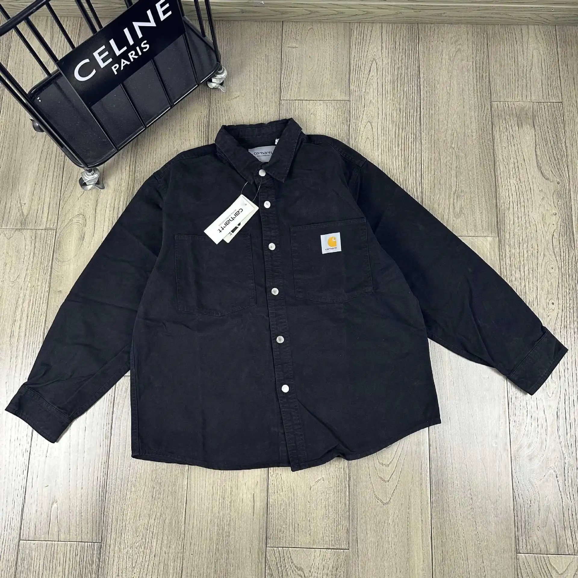 Vintage Workwear Shirt Long Sleeve Cotton photo 2