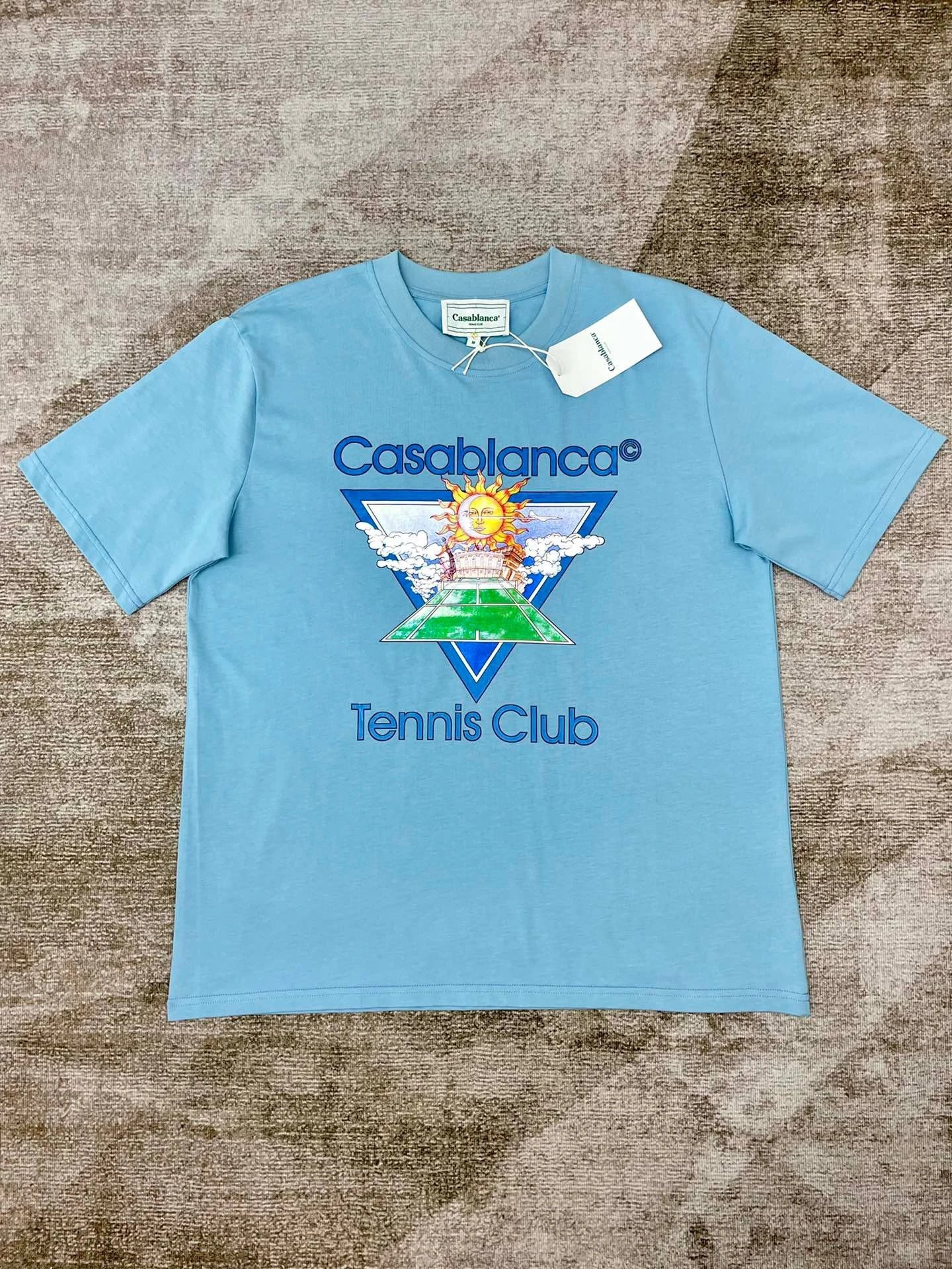 Casablanca Plaza Casa Graphic T-Shirt White - 47