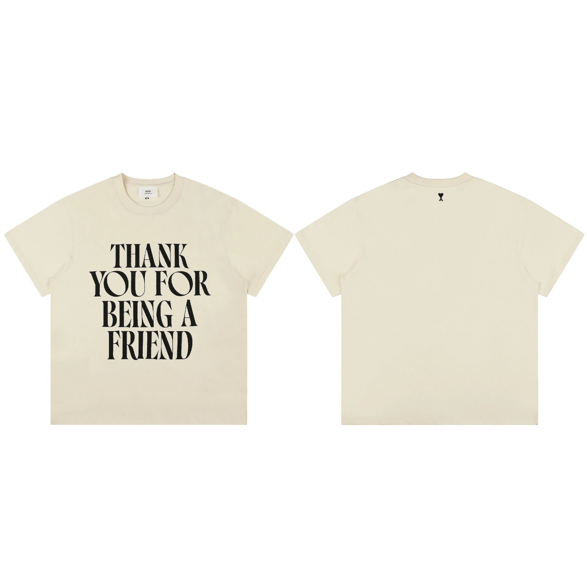Heart Letter A Crochet Knit Patch T-Shirt photo 3