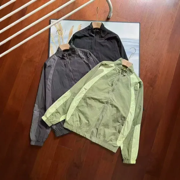 Design Windbreaker and Jogger Set Olive Green with Lime Accents Tracksuit - 11