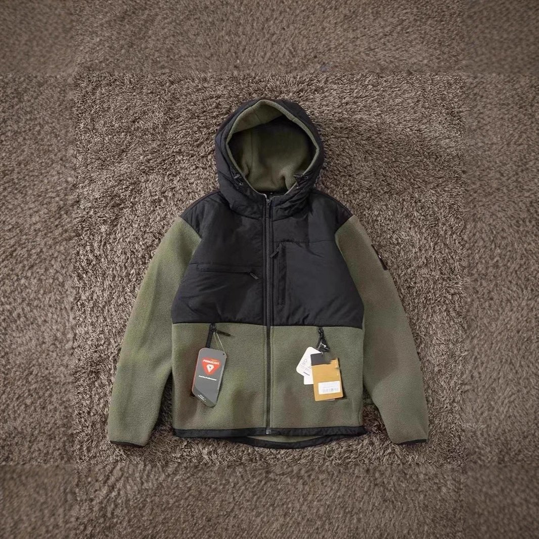 Outdoor Fleece Embroidered Hooded Jacket