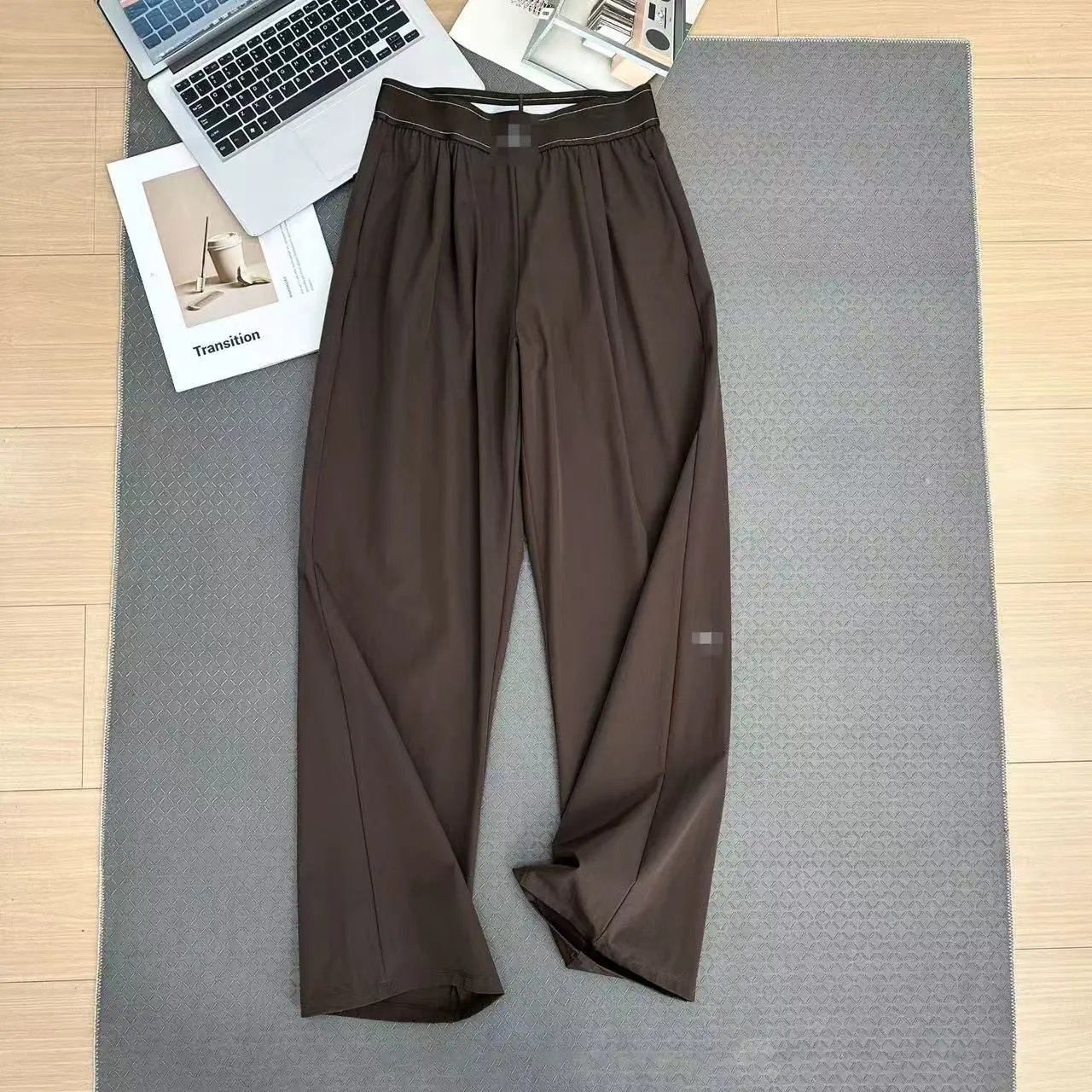 Reflective Logo High-Waist Straight Leg Joggers photo 5