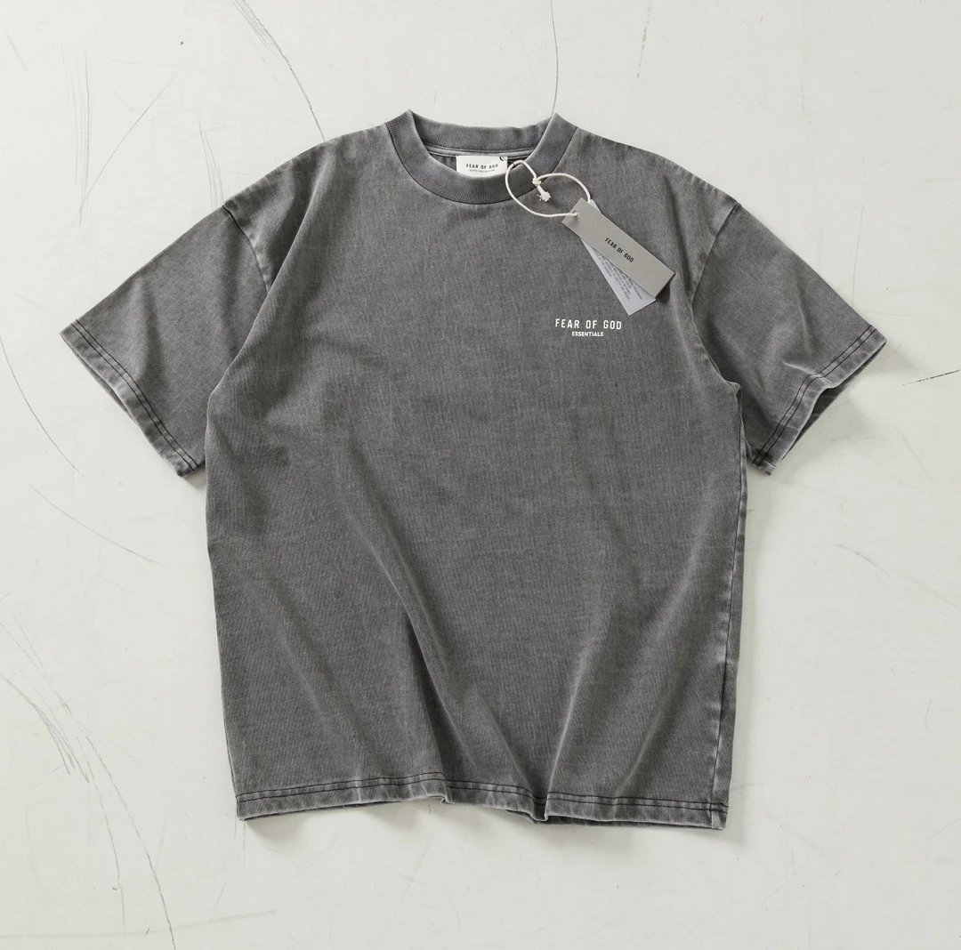Washed Lettered Loose T-Shirt photo 4