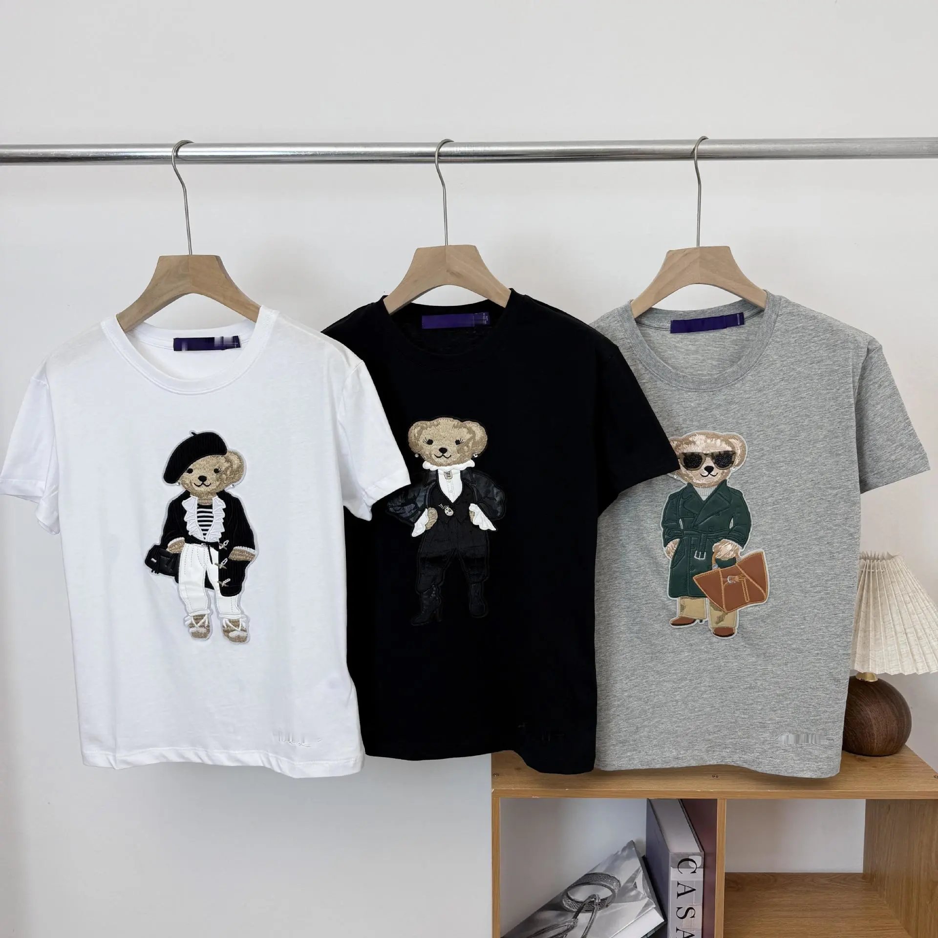 Little Bear Spring Summer Embroidery T-Shirt photo 6