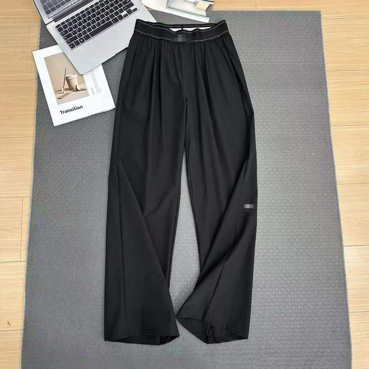 Reflective Logo High-Waist Straight Leg Joggers photo 2