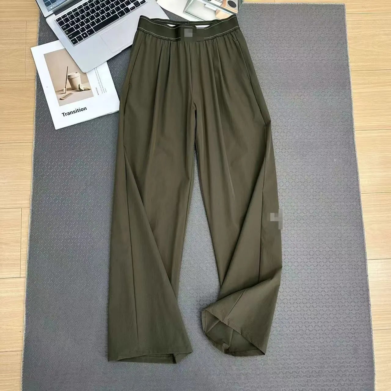 Reflective Logo High-Waist Straight Leg Joggers photo 6