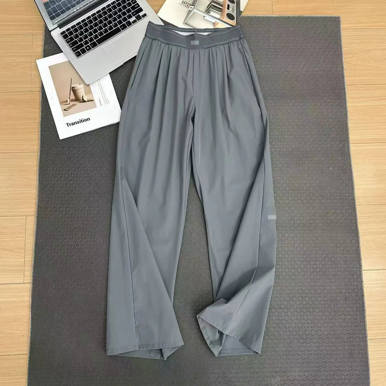 Reflective Logo High-Waist Straight Leg Joggers photo 4
