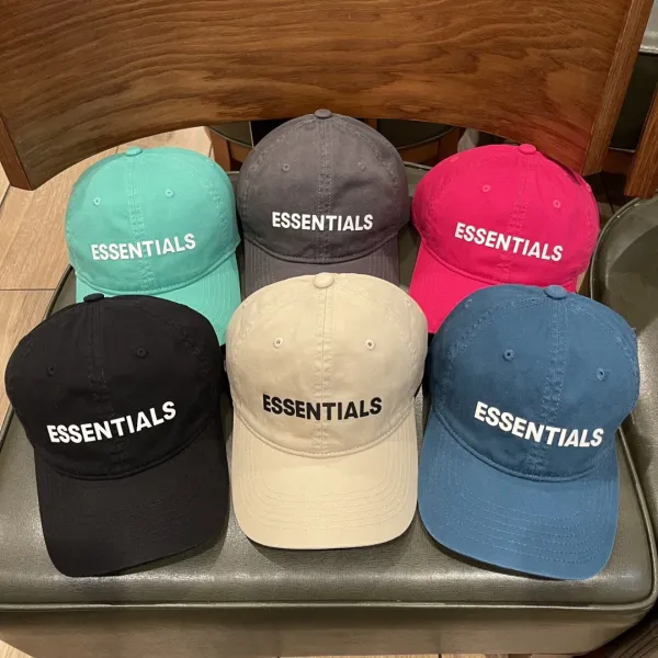 Essentials Distressed Baseball Cap Burgundy - 2