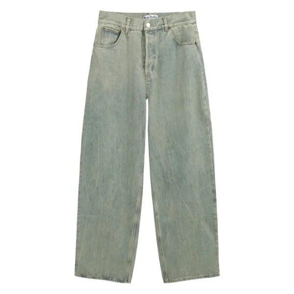 Acne Studios Wide-Leg Washed Denim Jeans - 1