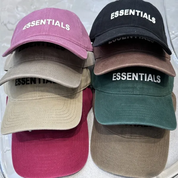 Essentials Distressed Baseball Cap Burgundy - 47