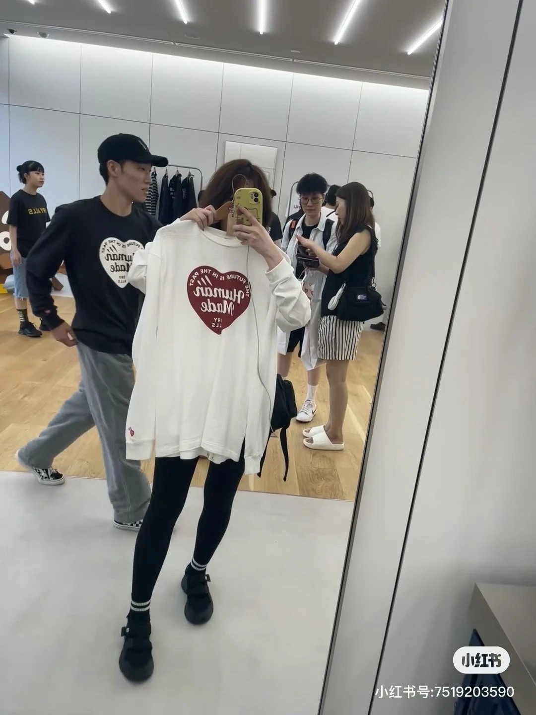 Heart Print Long Sleeve T-Shirt photo 6