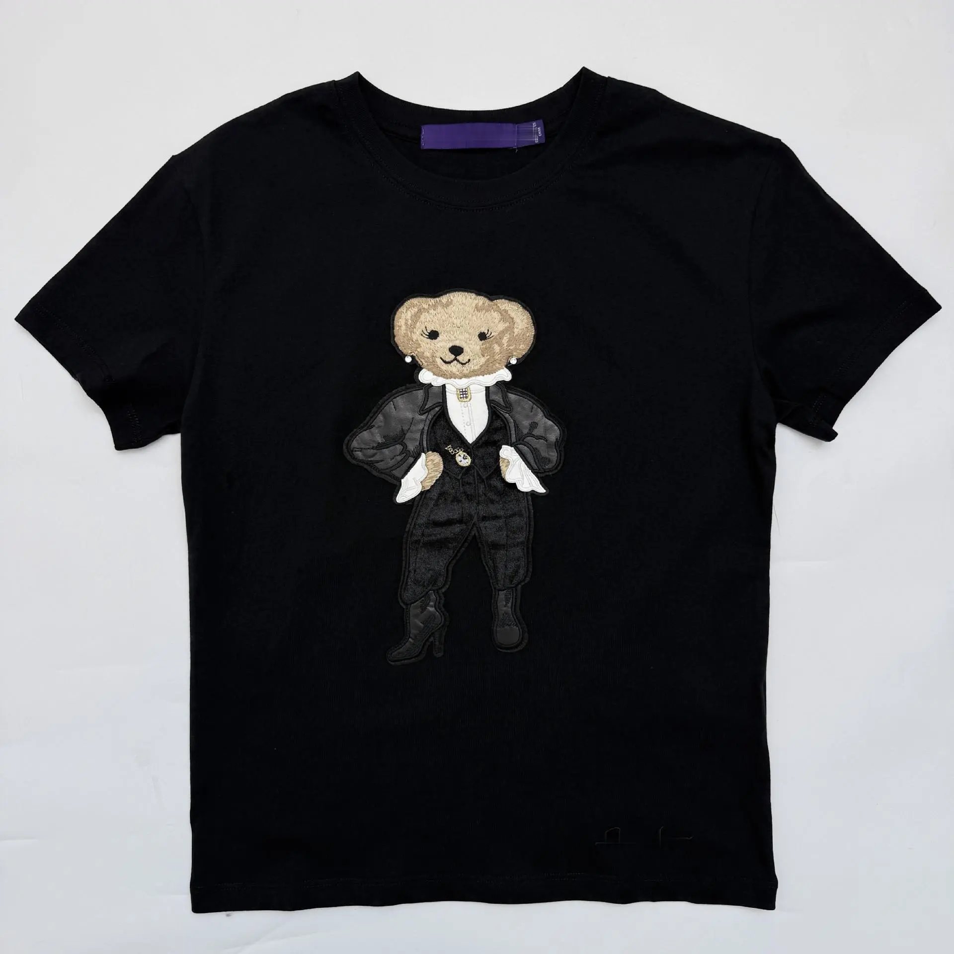 Little Bear Spring Summer Embroidery T-Shirt photo 4
