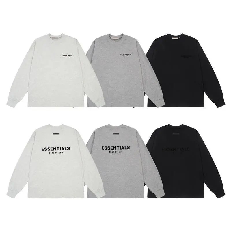 Flocked Letter Couple Long Sleeve T-Shirt