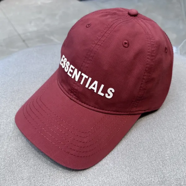 Essentials Baseball Cap Burgundy - 1