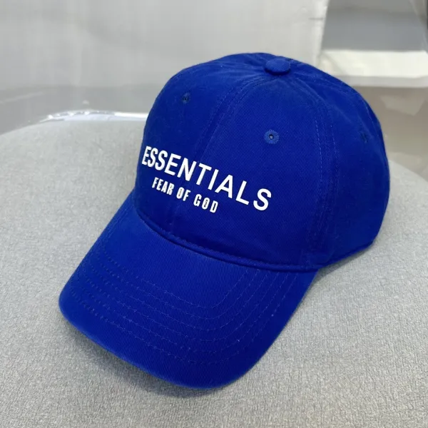 Fear of God Essentials Blue Baseball Cap - 1