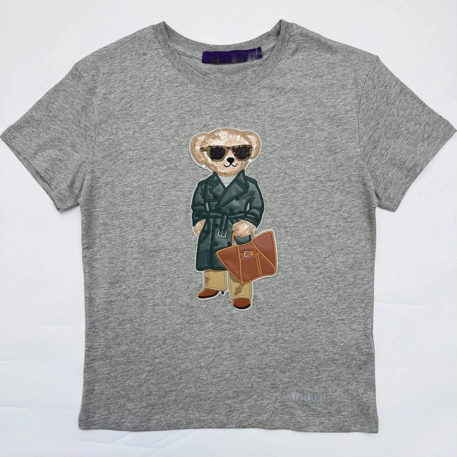 Little Bear Spring Summer Embroidery T-Shirt photo 3