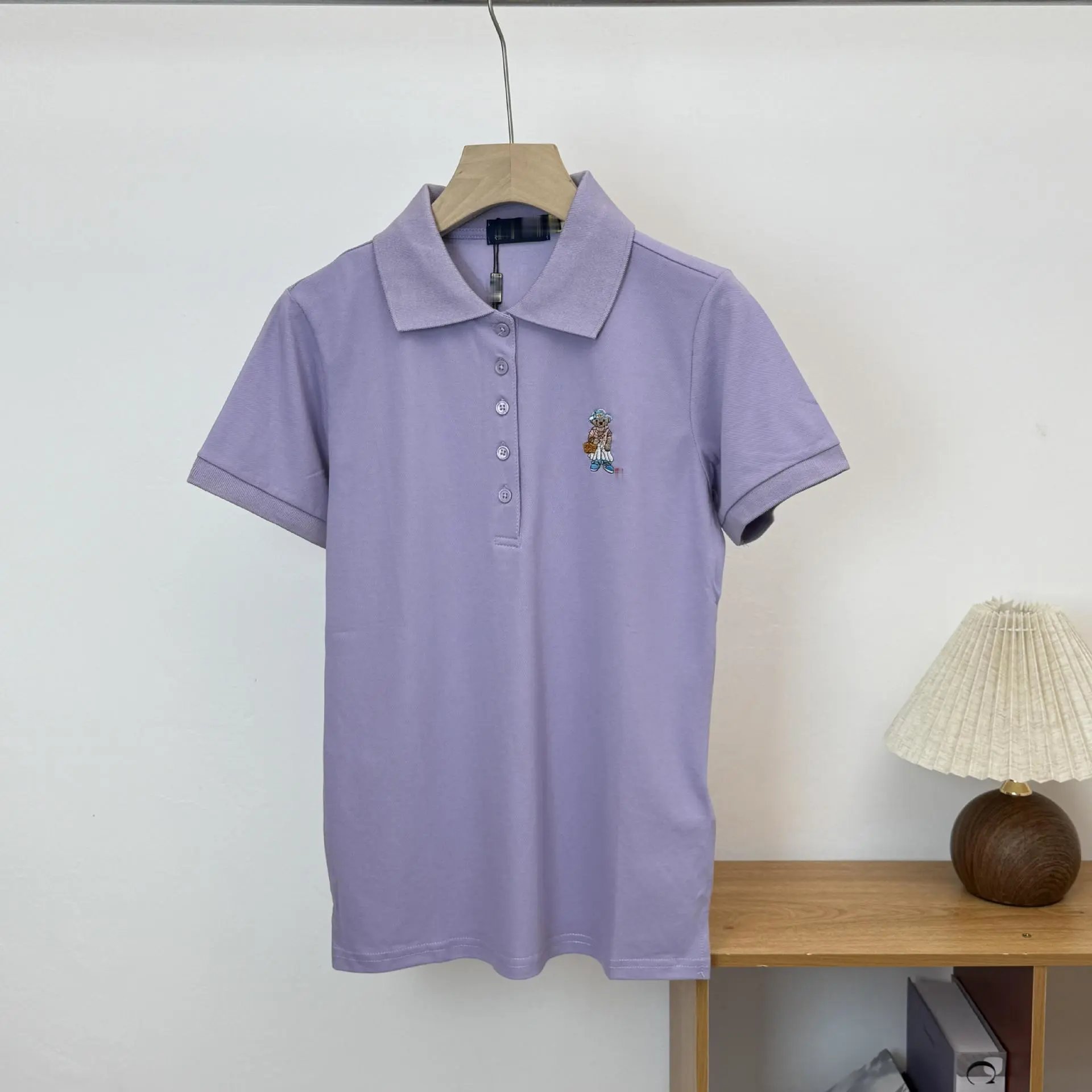 Bear embroidered polo shirt photo 5
