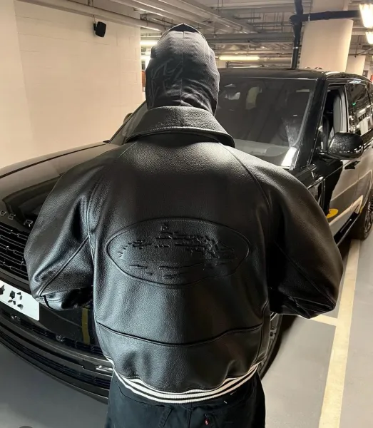 Supreme Leather Varsity Jacket Black - 5