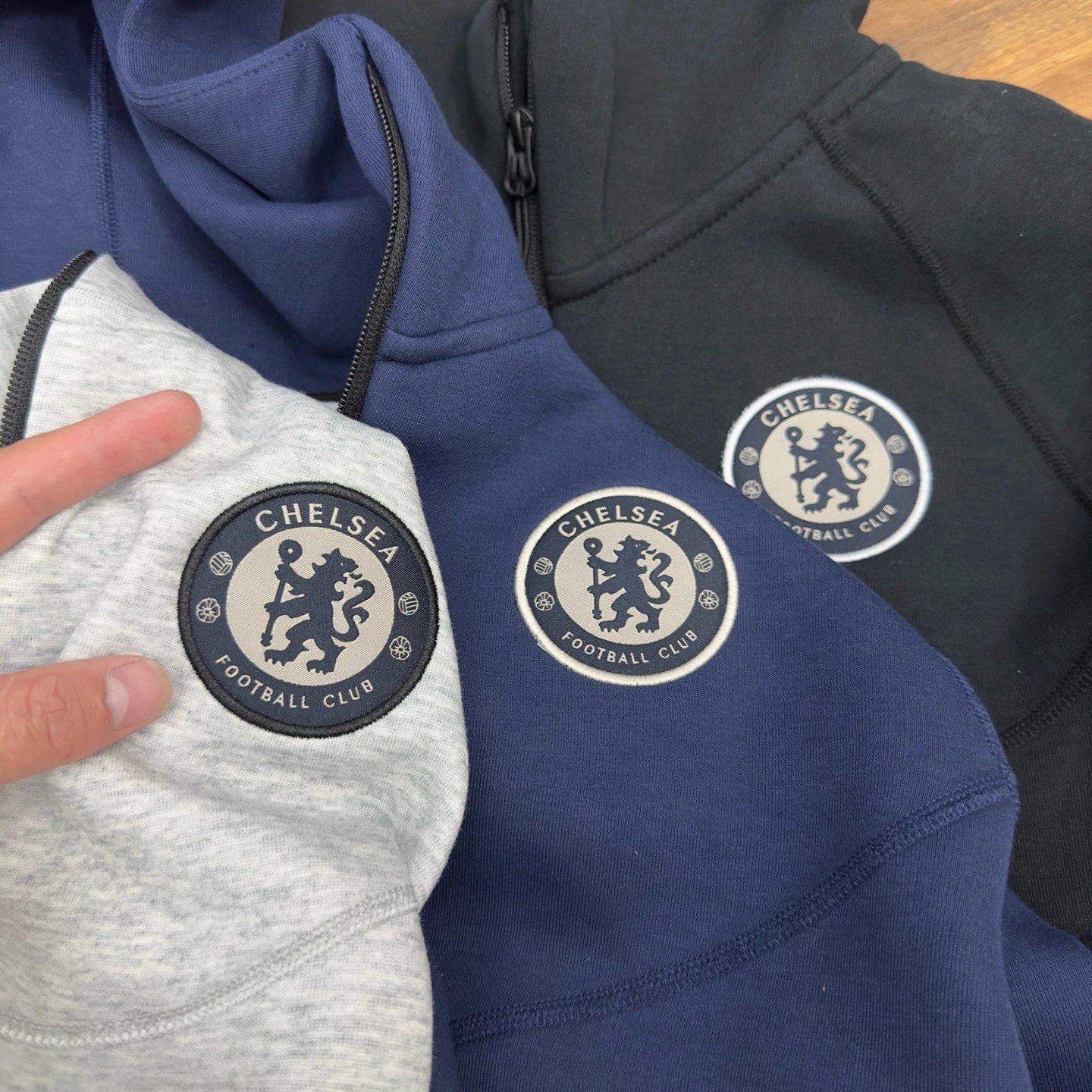Nike Tech Fleece Chelsea FC Hoodie Gray - 19