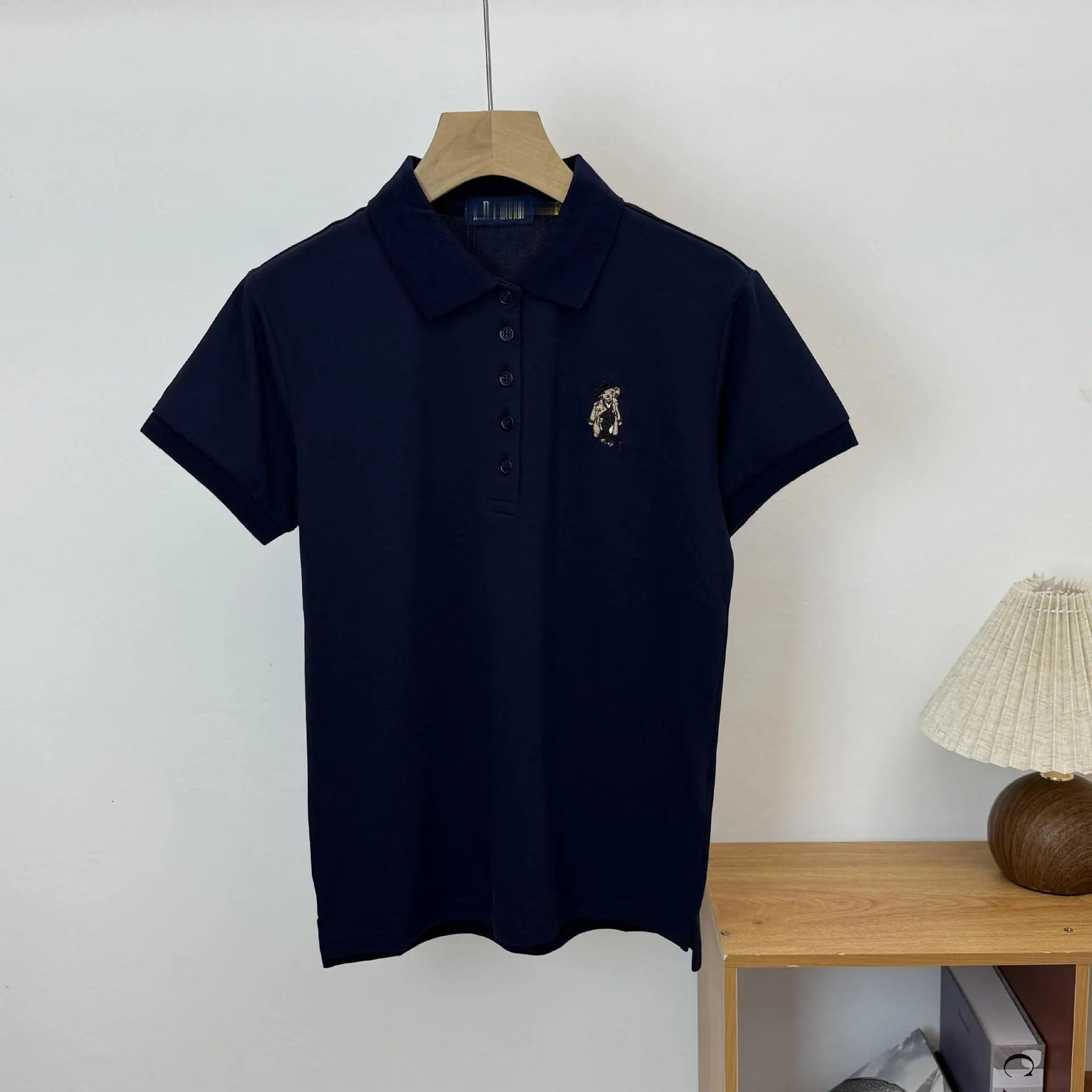 Bear embroidered polo shirt photo 6