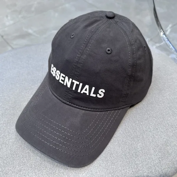 Fear of God Essentials Logo Baseball Cap Black - 1