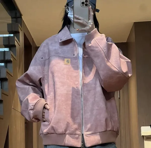 Carhartt WIP Acid Wash Pink Jacket - 8