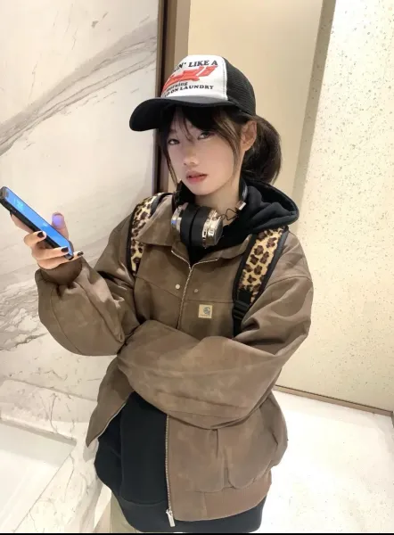 Carhartt WIP Acid Wash Pink Jacket - 5