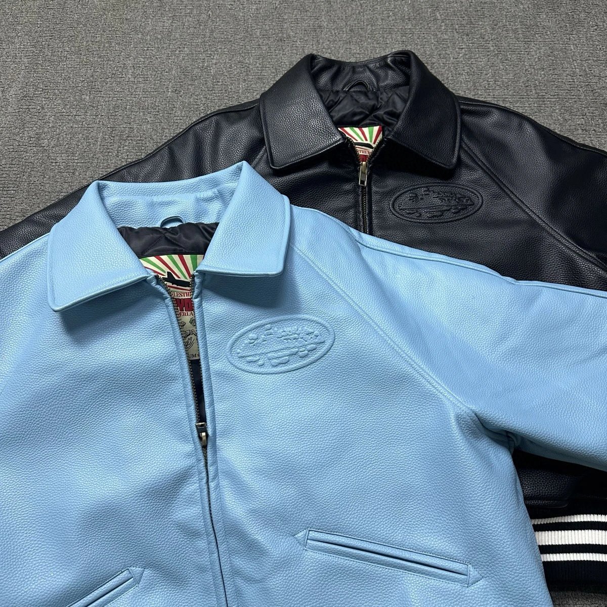 Supreme Leather Varsity Jacket Black - 13