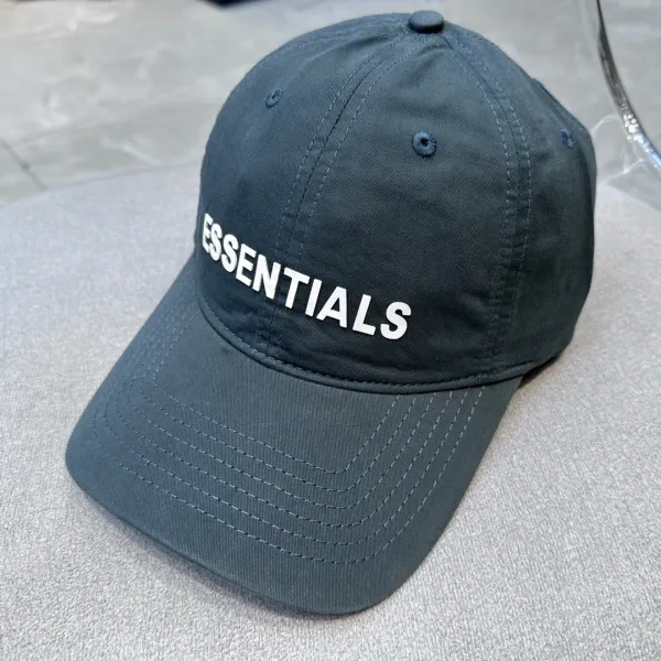 Fear of God Essentials Logo Baseball Cap Dark Gray - 1