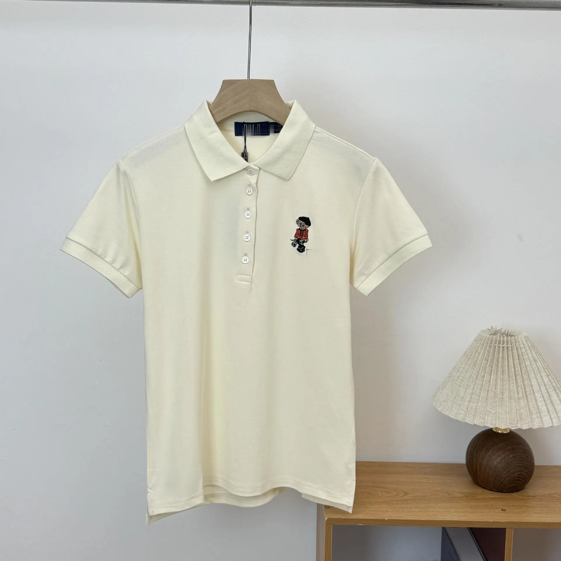 Bear embroidered polo shirt photo 3