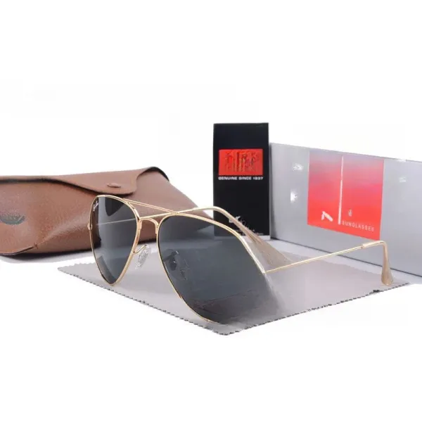 Ray-Ban Aviator Gold Frame Polarized Sunglasses - 1