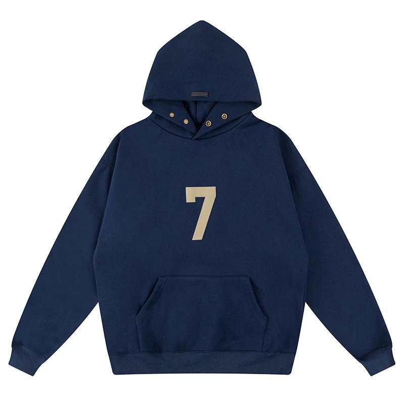 Velvet Number Print Hoodie photo 3