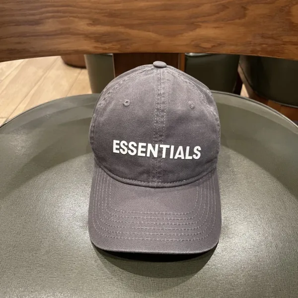 Essentials Distressed Baseball Cap Burgundy - 3
