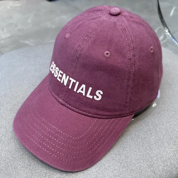 Essentials Distressed Baseball Cap Burgundy - 48